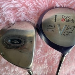 ＜ゴルフ＞ドライバー2本：TaylorMade  V921チタンフォージド10°R +maruman EXIM MSEC エクシム高反発1W 11° Sの画像