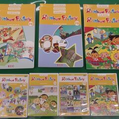 英語教材　ECC Rainbow Factory 8冊　DVD4本