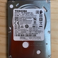 【良品】東芝　内蔵ハードディスク　1TB