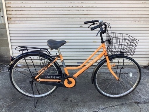 278 POUR TOUJOURS自転車26インチ　オレンジボディー