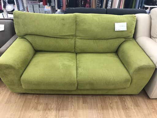★ジモティ割あり★ 筑波産商 ソファー グリーン H83×W168×D86 クリーニング済み KJ4192