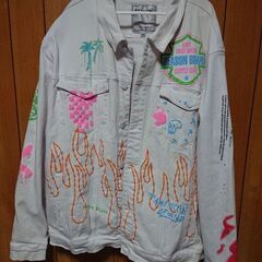 リーズンペイントデニムジャケット ヴィンテージ