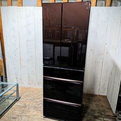 8/16終 三菱 ノンフロン冷凍冷蔵庫 MR-MX46E-ZT 455L 製氷機不良 一部