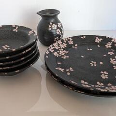 桜柄の食器セットの画像