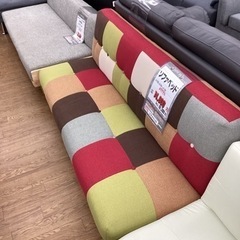 KA-47【新入荷 リサイクル品】ソファベッド カラフル