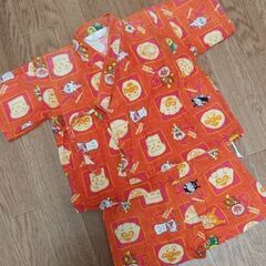 それいけ！アンパンマン☆女児男児甚平上下セット［95サイズ］