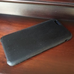 Apple アップル iPhone 6 6S 純正レザーケース ブラックの画像