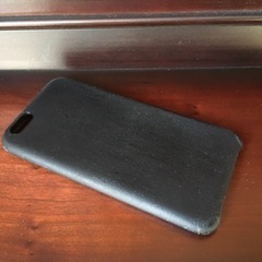 Apple アップル iPhone 6 6S 純正レザーケース ブラックの画像