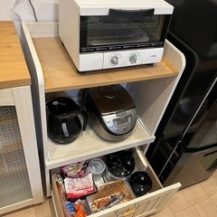 レンジ台 キッチン収納棚(家電類、中身は含みません)の画像