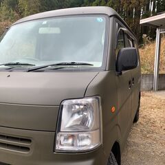 再値下げ！軽キャンピングカー　室内新品 エブリイ　DA64V　総無垢ヒノキ造り　車検２年付（R８年１月まで）　走行６万キロ　H21年式の画像