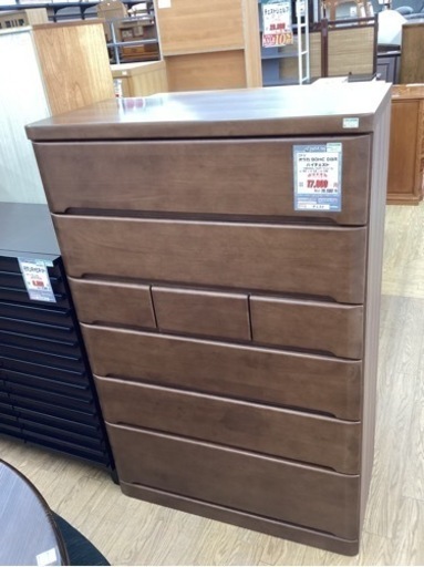 KA-51【新入荷　リサイクル品】ニトリ　オウカ　90ハイチェスト　ブラウン