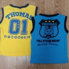 きかんしゃトーマス☆男児タンクトップ2枚セット［110サイズ］の画像