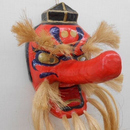 天狗のお面 三春張子 てんぐ 縁起物 90cm 工芸品 札幌 西野店