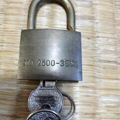 🔐南京錠　鍵２個付　解錠動作確認済みの画像