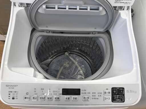 ★ジモティ割あり★ SHARP 洗濯機 5.5/3.5kg 年式2021 動作確認／クリーニング済み KJ4206