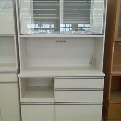 ☆ジモティ割あり☆ レンジボード ホワイト H120.5×D50×W200