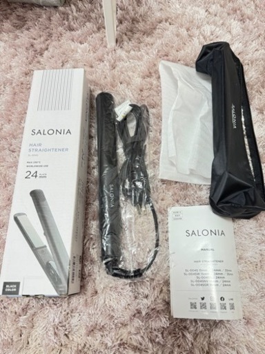 ほぼ未使用 SALONIA 24mm ストレートアイロン
