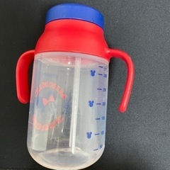 【ジャンク】ミニーちゃん　ベビーマグ　ストローマグ　水筒　ピジョンの画像