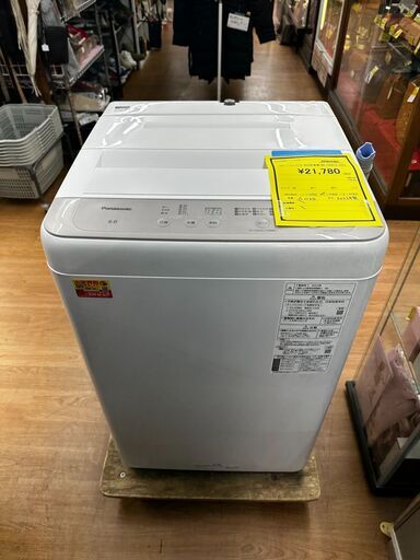 S仕/パナソニック/6.0kg洗濯機/NA-F60B15/2022