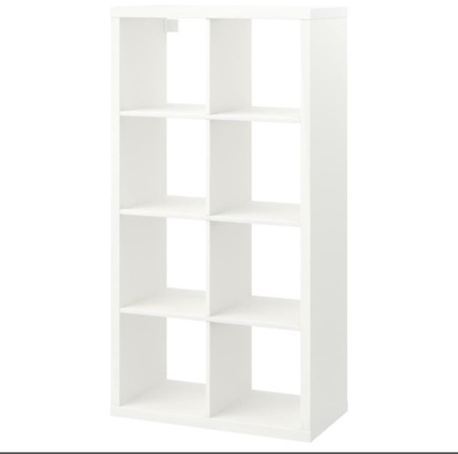 IKEA  カラックス　シェルフニット　ホワイト　ジュートバスケット付き