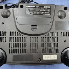 通電のみ ニンテンドー64 本体 NUS-001 ブラック ロクヨン 任天堂 Nintendo64 西岡店の画像
