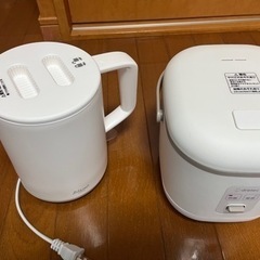 炊飯器　電気ケトルセットでの画像