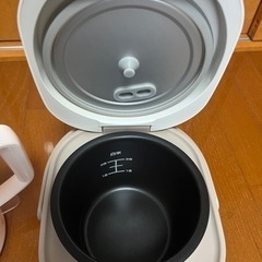 炊飯器　電気ケトルセットでの画像