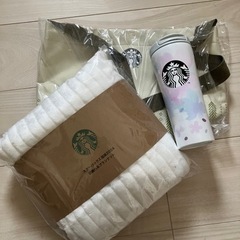 【スタバ】アウトドアバッグ、ブランケット、タンブラー　セット売り
