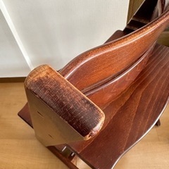 ストッケ トリップトラップ STOKKE ブラウン　おまけの座布団付きの画像