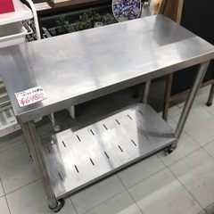 キャスター付きステンレス作業台