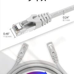 【新品・未使用】LANケーブル （CAT6E・3m） の画像