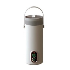 電気ケトル、電気温水カップ、ワイヤレスポータブル充電式トラベル加...