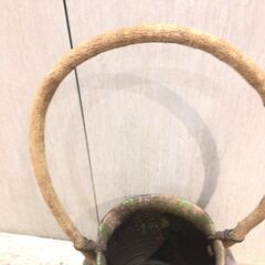 ■10663■大きい壺　置物　花器　花瓶　陶器　カメ　メダカ　庭の画像
