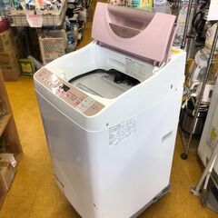 ２０１７年製　SHARP ES-TX5A-P [タテ型洗濯乾燥機(5.5kg) ピンク系]