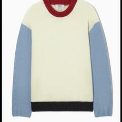 COS リラックス カラーブロック ニット メンズXS レディースMの画像