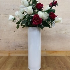 花瓶　造花　バラ　ばら　薔薇の画像