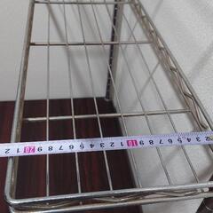 スチールラック  木製天板 レンジ台 電子レンジ台ラックの画像