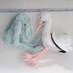 タグ付き新品(定価合計7700円)3個セットファーストトイぬいぐるみセット/子供おもちゃ/ダックスフントうさぎ/コウノトリ8(管理番号セット7)の画像