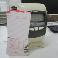 NIPPO タイムレコーダー・タイムカードラック・タイムカード 3点セット ／ ニッポー TIMEBOY8 プラス オフィス オフィス家具の画像