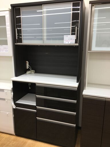 ☆ジモティ割あり☆ NITORI ニトリ 食器棚 W100×D51×H205 クリーニング済み