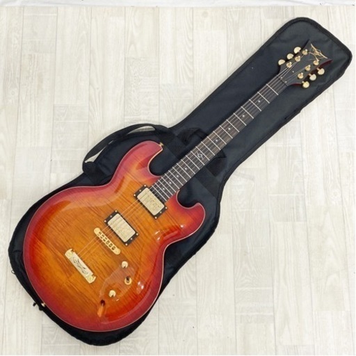 DBZ エレキギター セットネック タイガーメイプル Sケース付
