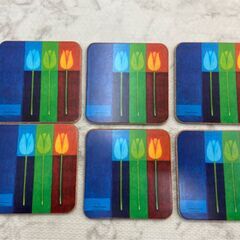 ▼値下げ▼コースター pimpernel 6枚セット チューリッ...