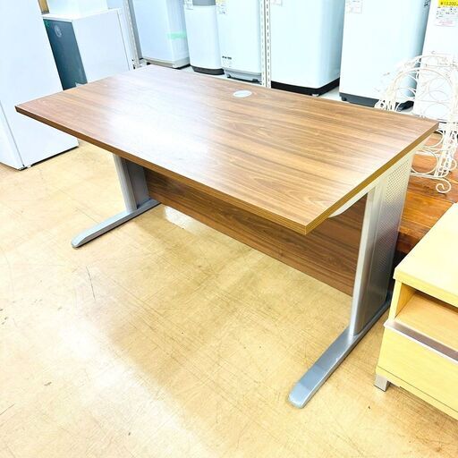 1/26【家具・家電複数購入で割引可】おまかせオフィス ワークデスク ウォールナット 机 事務用品