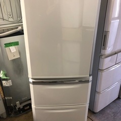 北九州市内配送無料　保証付き　三菱電機 MITSUBISHI ELECTRIC MR-C34ZL-W [冷蔵庫 Cシリーズ (335L・左開き) 3ドア パールホワイト]