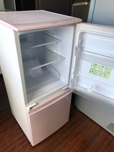 北九州市内配送無料　保証付き　SHARP(シャープ)の137L 2ドア冷蔵庫「SJ-14E2」
