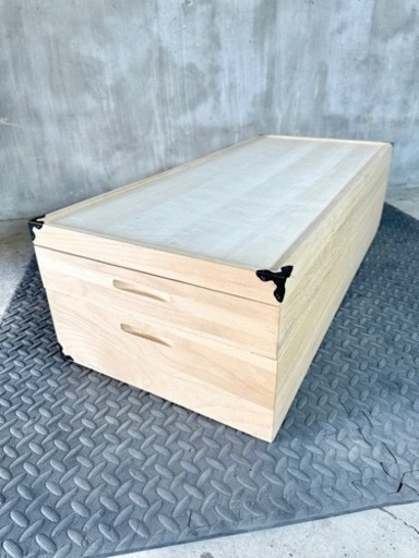 良品 人気 桐 衣装ケース 2段 桐箱 桐ケース