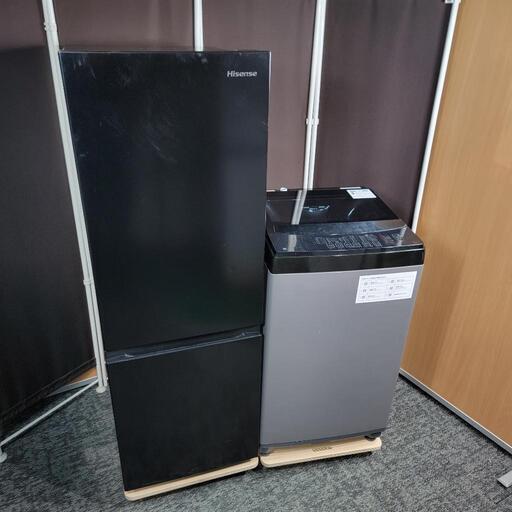 ‍♂️h060331売約済み‼️配送設置は無料‼️最新2021年製✨マットブラック✨Hisense 家電セット