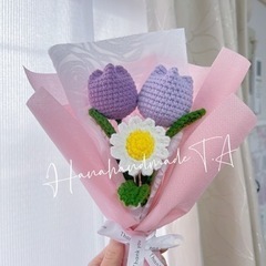 糸布花束#手作り