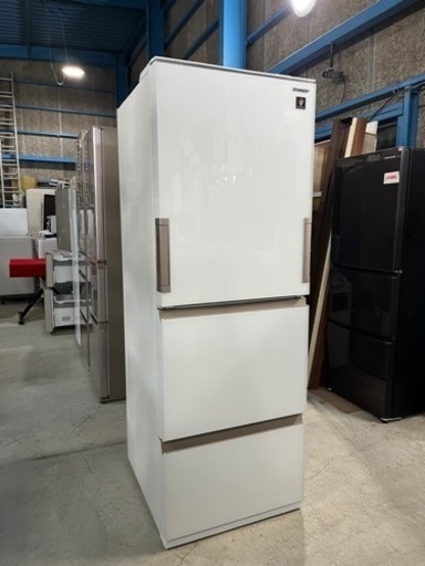 ☆便利などっちもドア!!☆ SHARP 2021年 350L ノンフロン冷凍冷蔵庫 SJ-GH35G-W