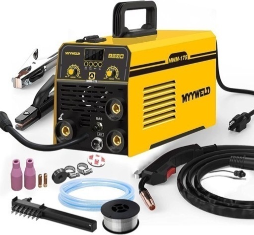【新品未使用】半自動溶接機 MWM-175 ガス&ノンガス 100V 溶接機 家庭